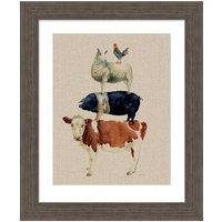 The Art Group Jane Bannon (Farmyard Fun) - 40x50cm Framed Art