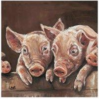 The Art Group Louise Brown (Oink ) 40x40cm Canvas
