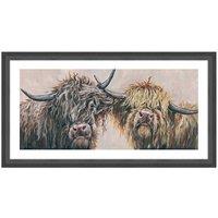 The Art Group Louise Brown (Nosey Cows) - 30x60cm Framed Art