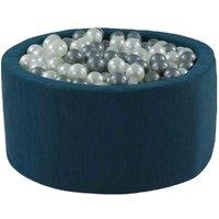 Misioo Eco Ball Pit Navy Blue 90 x 27 x 5 cm with 200 x 6 cm Balls