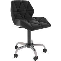 Vida Designs Geo Office Computer Chair Gaming Computer Height Adjustable Swivel Faux Leather Black