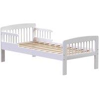 Junior Vida Scorpio Solid Pine Wood Toddler Bed White 70 X 140 Cm, White
