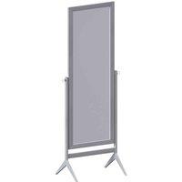 Vida Designs Nishano Rectangle Cheval Mirror Freestanding Swivel Makeup Vanity Mirror Grey, Grey