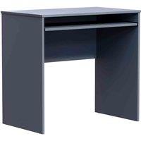Vida Designs Huby Computer Desk Compact Sliding Keyboard Tray Home Office Grey, Grey