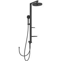 Ideal Standard Ceraflow Alu Shower Diverter System, 2 Function Shower Head, Black