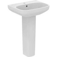 Ideal Standard I.life A 55Cm Basin And Full Pedestal Pack, White