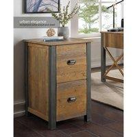 Baumhaus Urban Elegance Reclaimed Two Drawer Filing Cabinet, Brown