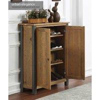 Baumhaus Urban Elegance Reclaimed Small Shoe Storage Cupboard, Brown
