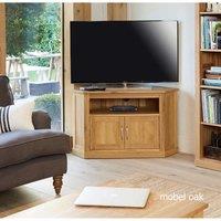 Baumhaus Mobel Oak Corner Television Cabinet, Brown