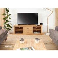 Baumhaus Mobel Oak Mounted Widescreen Television Cabinet