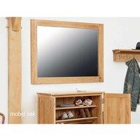 Baumhaus Mobel Oak Wall Mirror Medium, Brown