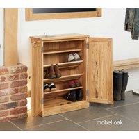 Baumhaus Mobel Oak Shoe Cupboard, Brown