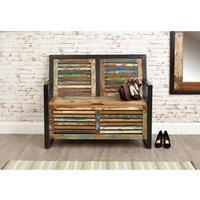 Baumhaus Urban Chic Storage Monks Bench (with Shoe Storage), Multi