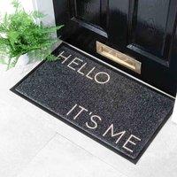 Artsy Doormats Black Hello It's Me Doormat 70 X 40Cm , Black