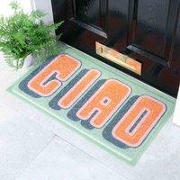 Artsy Doormats Green Ciao Doormat 70 X 40Cm , Green