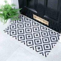 Artsy Doormats Black Diamond Black Doormat 70 X 40Cm , Black