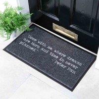 Artsy Doormats Black Peter Pan Doormat 70 X 40Cm , Black