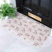 Artsy Doormats Multi Foxes Doormat 70 X 40Cm , Multi