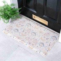 Artsy Doormats Multi Hands And Eyes Pattern Doormat 70 X 40Cm , Multi