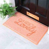 Artsy Doormats Orange Hello Lovely Doormat 70 X 40Cm , Orange