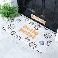 Artsy Doormats Multi Hello Petal Doormat 70 X 40Cm , Multi