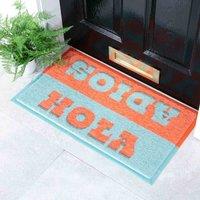 Artsy Doormats Multi Hola Adios Doormat 70 X 40Cm , Multi