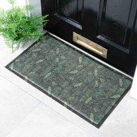 Artsy Doormats Green Jungle Leaf Doormat 70 X 40Cm , Green