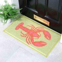 Artsy Doormats Green Lobster Doormat 70 X 40Cm , Green