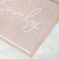 Artsy Doormats Beige Hello Lovely Doormat 70 X 40Cm
