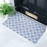 Artsy Doormats Blue Blue Mosaic Doormat 70 X 40Cm , Blue
