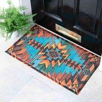 Artsy Doormats Multi Aztec Print Doormat 70 X 40Cm , Multi