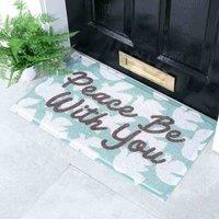Artsy Doormats Multi Peace Be With You Doormat 70 X 40Cm , Multi