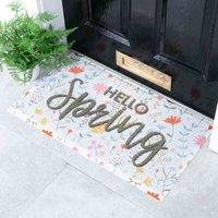 Artsy Doormats Multi Hello Spring Doormat 70 X 40Cm , Multi