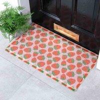 Artsy Doormats Pink Strawberry Pattern Doormat 70 X 40Cm , Pink