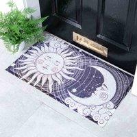 Artsy Doormats Blue Sun Moon Doormat 70 X 40Cm , Blue