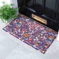 Artsy Doormats Multi Wild Flower Pattern Doormat 70 X 40Cm , Multi