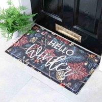 Artsy Doormats Multi Hello Winter Doormat 70 X 40Cm , Multi