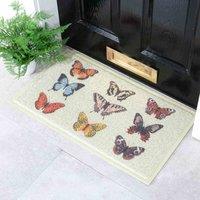 Artsy Doormats Multi Butterfly Doormat 70 X 40Cm , Multi