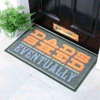 Artsy Doormats Green Dad's Shed Doormat 70 X 40Cm , Green