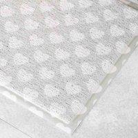 Artsy Doormats Grey Heart Pattern Doormat 70 X 40Cm , Grey