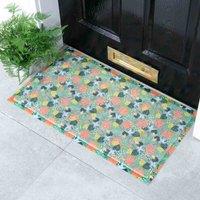 Artsy Doormats Green Blooming Flowers Doormat 70 X 40Cm , Green