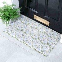 Artsy Doormats Multi Blue Floral Pattern Doormat 70 X 40Cm , Multi