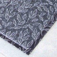 Artsy Doormats Navy Navy Leaf Pattern Doormat 70 X 40Cm