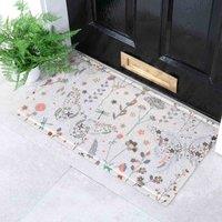 Artsy Doormats Multi Butterfly Floral Doormat 70 X 40Cm , Multi