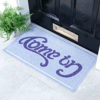 Artsy Doormats Blue Come In Go Away Doormat 70 X 40Cm , Blue
