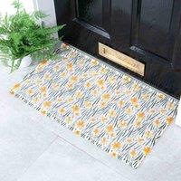 Artsy Doormats Yellow Daffodil Doormat 70 X 40Cm , Yellow