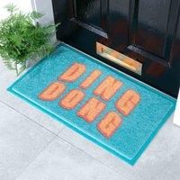 Artsy Doormats Blue Ding Dong Doormat 70 X 40Cm , Blue