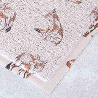 Artsy Doormats Stone Fox Pattern Doormat 70 X 40Cm