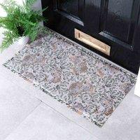 Artsy Doormats Green Leopard Leaf Doormat 70 X 40Cm , Green