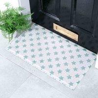 Artsy Doormats Sage Star Pattern Doormat 70 X 40Cm